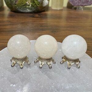 Clear quartz mini sphere bundle